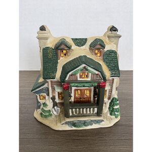 Vintage Cobblestone Corners 2003 Christmas Village House Ceramic Holiday Decor